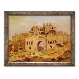 Tablou inramat - Robert Smith - in interiorul intrarii principale a Purana Qila, Delhi - - Roveli