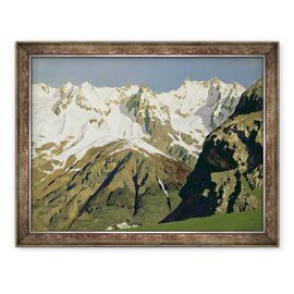 Tablou inramat - Isaak Ilyich Levitan - Muntii Mont Blanc - - Roveli
