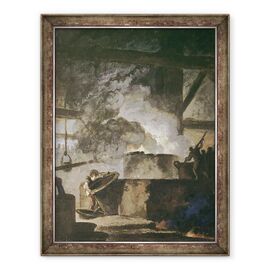 Tablou inramat - Louis Jean Jacques Durameau - Lucrarile Saltpetre - - Roveli
