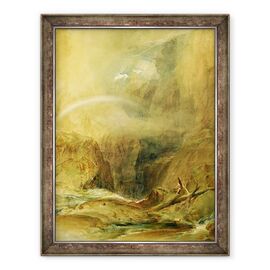 Tablou inramat - Joseph Mallord William Turner - Podul Diavolului, trecatoarea Sfantului Gotthard - - Roveli
