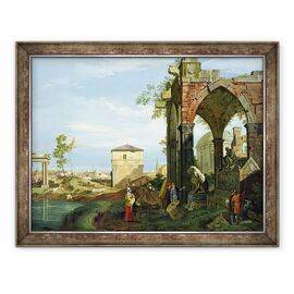 Tablou inramat - Canaletto - Capriccio cu motive din Padova - - Roveli