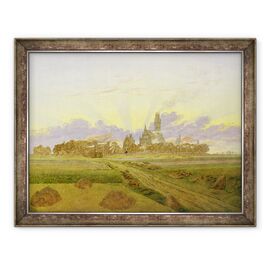 Tablou inramat - Caspar David Friedrich - Zori la Neubrandenburg - - Roveli