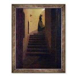 Tablou inramat - Caspar David Friedrich - Caroline pe scari - - Roveli