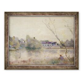 Tablou inramat - Jean Baptiste Camille Corot - Iazul de la Villa dAvray - - Roveli
