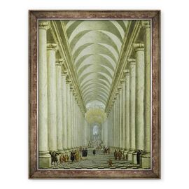Tablou inramat - Wilhelm van Ehrenberg - Scara interioara renascentista - - Roveli