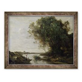 Tablou inramat - Jean Baptiste Camille Corot - Peisaj rau - - Roveli