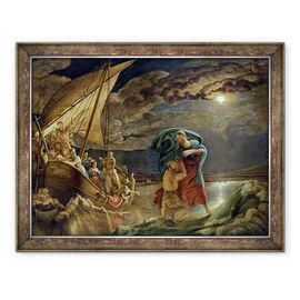 Tablou inramat - Philipp Otto Runge - Peter merge pe apa - - Roveli