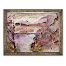 Tablou inramat - Lovis Corinth - Vedere la lacul Walchen - - Roveli