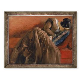 Tablou inramat - Adolph Friedrich Erdmann von Menzel - Emilie, sora artistului, adormita - - Roveli