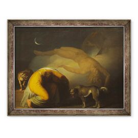 Tablou inramat - Nicolai Abraham Abildgaard - Spiritul lui Culmin Apare mamei sale - - Roveli