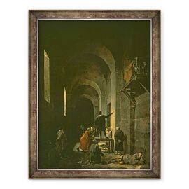 Tablou inramat - Francois-Marius Granet - Jacques de Stella 1596-1657 in inchisoare - - Roveli