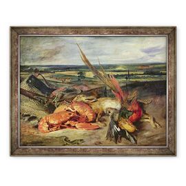 Tablou inramat - Ferdinand Victor Eugene Delacroix - Natura moarta cu homari - - Roveli