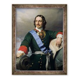 Tablou inramat - Hippolyte Delaroche - Petru I cel Mare 1672-1725 1838 ulei pe panza - - Roveli