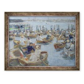 Tablou inramat - Max Liebermann - Seara la Uhlenhorster Fahrhaus - - Roveli
