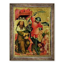 Tablou inramat - Master Bertram of Minden - Masacrul Inocentilor, detaliu de la Altarul Grabow - - Roveli
