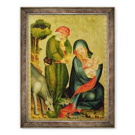 Tablou inramat - Master Bertram of Minden - Odihneste-te pe zborul spre Egipt, detaliu de la Altarul Grabow - - Roveli