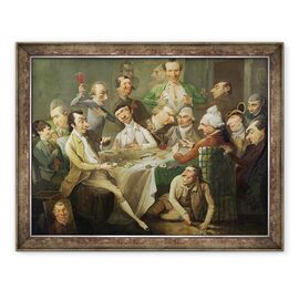 Tablou inramat - John Hamilton Mortimer - Un grup de caricatura - - Roveli