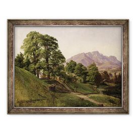 Tablou inramat - Louis Gurlitt - Peisaj in Bavaria Superio - - Roveli