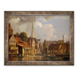 Tablou inramat - Adolf Vollmer - Kleine Alster in 1842 - - Roveli