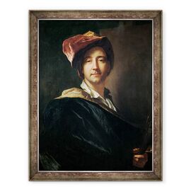 Tablou inramat - Hyacinthe Francois Rigaud - Autoportret intr-un Turban - - Roveli
