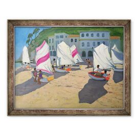 Tablou inramat - Andrew Macara - Barci cu vele, Costa Brava - - Roveli
