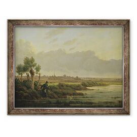 Tablou inramat - Heinrich Stuhlmann - Pe Alster la Winterhude - - Roveli