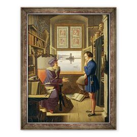 Tablou inramat - Julius Oldach - Mephisto si Studentul - - Roveli