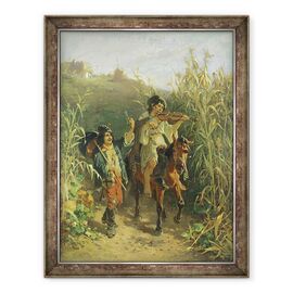 Tablou inramat - August Xaver Karl von Pettenkofen - tigani - - Roveli