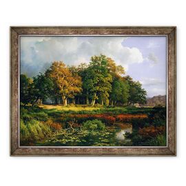 Tablou inramat - Adolf Vollmer - Stangenmuhlengrund in Sachsenwald - - Roveli