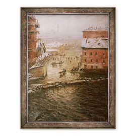 Tablou inramat - Nikolay Nikanorovich Dubovskoy - Inundatii in Sankt Petersburg - - Roveli