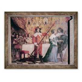 Tablou inramat - Abraham Bosse - Mingea Court fresca - - Roveli