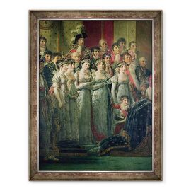 Tablou inramat - Jacques Louis David - Sfintirea imparatului Napoleon si incoronarea imparatesei Josephine de catre Papa Pius al VII-lea, detaliu I - - Roveli