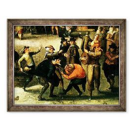 Tablou inramat - Louis de Caullery - Carnaval ulei pe panou - - Roveli
