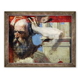 Tablou inramat - Jean Auguste Dominique Ingres - Studiu Figura pentru Martiriul Sfantului Simfonic ulei pe panou - - Roveli