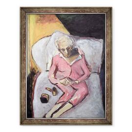 Tablou inramat - Julie Held - Femeie cu ruj - - Roveli
