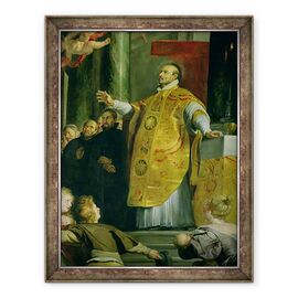 Tablou inramat - Peter Paul Rubens - Viziunea Sfantului Ignatiu din Loyola c.1491-1556 detaliu al sfantului - - Roveli