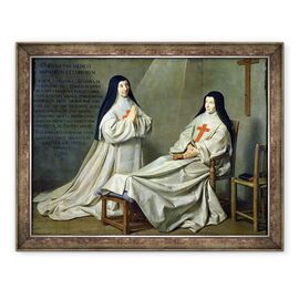 Tablou inramat - Philippe de Champaigne - Portretul Maicii Catherine-Agnes Arnauld 1593-1671 si sora Ecaterina de Sfanta Suzanne Champaigne 1636-86 fiica artistului - - Roveli