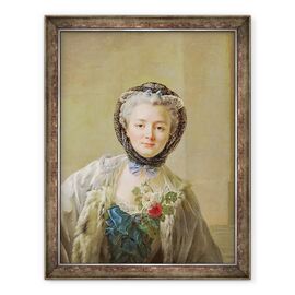 Tablou inramat - Francois-Hubert Drouais - Portretul Madame Drouais c.1732-c.1815 c.1758 - - Roveli