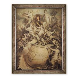 Tablou inramat - Antoine Dieu - Alegorie de Filip al II-lea 1674-1723 Duce de Orleans - - Roveli