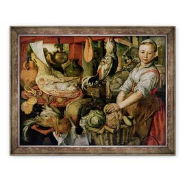 Tablou inramat - Joachim Beuckelaer - Kitchen Interior - - Roveli