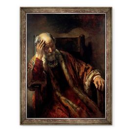 Tablou inramat - Rembrandt Harmensz. van Rijn - Un batran intr-un fotoliu - - Roveli