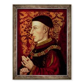 Tablou inramat - scoala engleza - Portretul lui Henric V 1387-1422 ulei pe panou - - Roveli