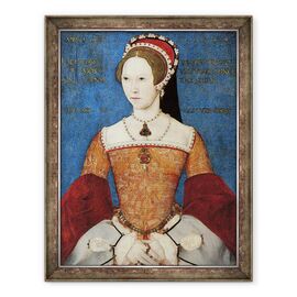 Tablou inramat - Master John - Portretul Mariei I sau al Mariei Tudor 1516-58, fiica lui Henric al VIII-lea, la varsta de 28 de ani - - Roveli