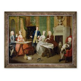 Tablou inramat - William Hogarth - Portretul unei Familii - - Roveli