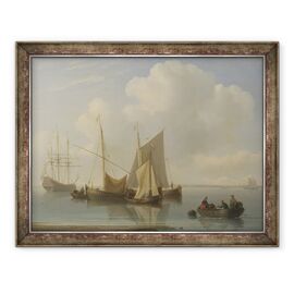 Tablou inramat - William Anderson - Nave de navigatie olandeze - - Roveli