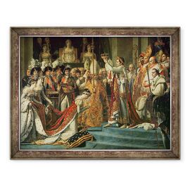 Tablou inramat - Jacques Louis David - Sfintirea imparatului Napoleon si incoronarea imparatesei Josephine de catre Papa Pius al VII-lea, detaliu IV - - Roveli