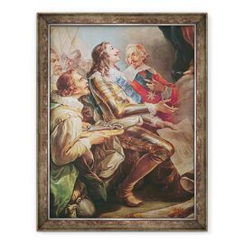 Tablou inramat - Carle van Loo - Ludovic al XIII-lea 1601-43, detaliu II - - Roveli
