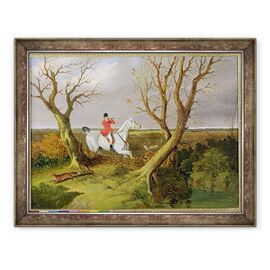 Tablou inramat - John Frederick Herring Snr - Vanatoarea Suffolk - Plecat departe - - Roveli