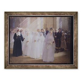 Tablou inramat - Jules Triquet - Comuniune solemna - - Roveli