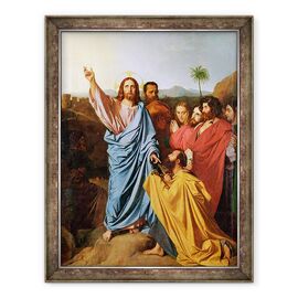 Tablou inramat - Jean Auguste Dominique Ingres - Isus intoarce Cheile Sfantului Petru - - Roveli